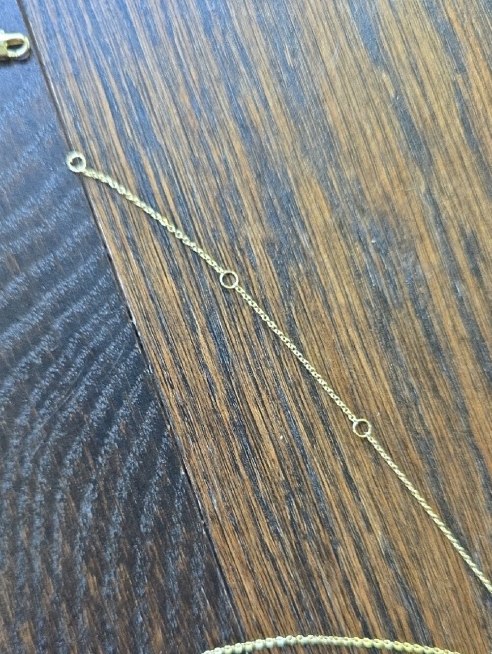 Melinda Maria Gold Necklace with Clear Marquise Crystal - Picture 3 of 5